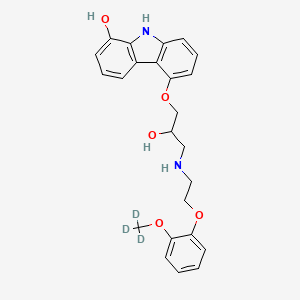 molecular formula C24H26N2O5 B15144560 8-Hydroxy Carvedilol-d3 