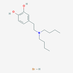 molecular formula C16H28BrNO2 B1514461 1,2-Benzenediol, 4-[2-(dibutylamino)ethyl]-, hydrobromide CAS No. 65273-67-8