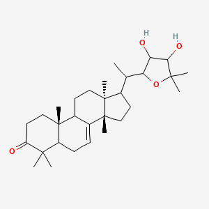 13alpha,14beta,17betaH-Lanost-7-en-3-one, 22,25-epoxy-23,24-dihydroxy-; Dehydroodoratol