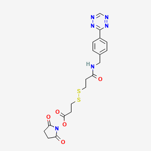 molecular formula C19H20N6O5S2 B15144615 Tetrazine-SS-NHS 