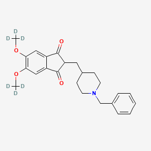 molecular formula C24H27NO4 B15144638 3-Keto Donepezil-d6 