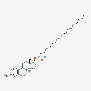 molecular formula C36H58O3 B1514464 [(8R,9S,13S,14S,17S)-3-Hydroxy-13-methyl-6,7,8,9,11,12,14,15,16,17-decahydrocyclopenta[a]phenanthren-17-yl] (114C)octadecanoate CAS No. 210241-63-7