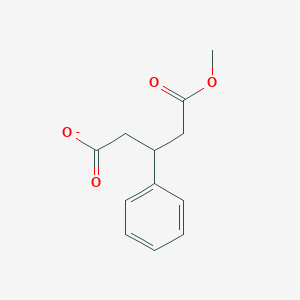 molecular formula C12H13O4- B1514468 Pentanedioic acid, 3-phenyl-, monomethyl ester 