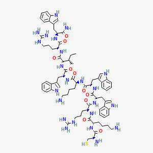 molecular formula C77H107N23O10S B15144697 CysHHC10 