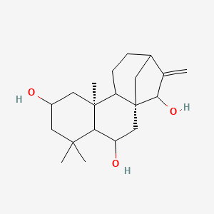 molecular formula C20H32O3 B15144699 2beta,6beta,15alpha-(-)-Kaur-16-ene 