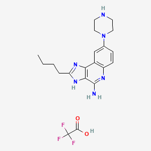 molecular formula C20H25F3N6O2 B15144705 TLR7/8 agonist 4 TFA 