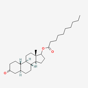 molecular formula C28H46O3 B1514472 (5alpha)-3-Oxoestran-17-yl decanoate CAS No. 1037511-17-3