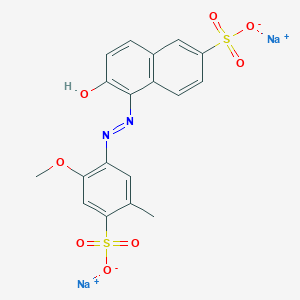 disodium;6-hydroxy-5-[(2-methoxy-5-methyl-4-sulfonatophenyl)diazenyl]naphthalene-2-sulfonate