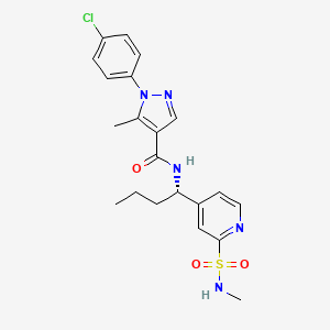 molecular formula C21H24ClN5O3S B15144761 CCR1 antagonist 7 