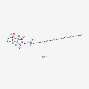 2-[(3aR,4S,7R,7aS)-1,3-dioxo-3a,4,5,6,7,7a-hexahydro-4,7-epoxyisoindol-2-yl]ethyl-dimethyl-octadecylazanium;bromide