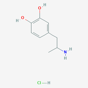 molecular formula C9H14ClNO2 B1514481 3,4-Dihydroxy Amphetamine Hydrochloride CAS No. 828-06-8