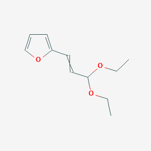 molecular formula C11H16O3 B1514482 Furan, 2-(3,3-diethoxy-1-propenyl)- CAS No. 89176-42-1