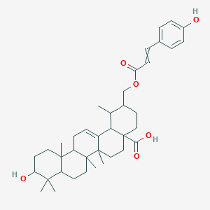 10-hydroxy-2-[3-(4-hydroxyphenyl)prop-2-enoyloxymethyl]-1,6a,6b,9,9,12a-hexamethyl-2,3,4,5,6,6a,7,8,8a,10,11,12,13,14b-tetradecahydro-1H-picene-4a-carboxylic acid