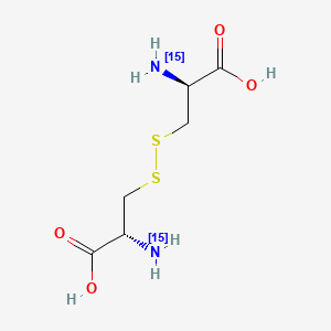 molecular formula C6H12N2O4S2 B15144852 (S)-L-Cystine-15N2 