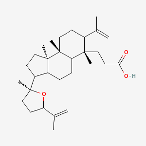 3-[(6S,9aR,9bR)-6,9a,9b-trimethyl-3-[(2S)-2-methyl-5-prop-1-en-2-yloxolan-2-yl]-7-prop-1-en-2-yl-1,2,3,3a,4,5,5a,7,8,9-decahydrocyclopenta[a]naphthalen-6-yl]propanoic acid