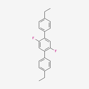 molecular formula C22H20F2 B1514488 1,1':4',1''-Terphenyl, 4,4''-diethyl-2',5'-difluoro- CAS No. 612486-79-0
