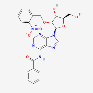 molecular formula C24H22N6O7 B1514489 N-Benzoyl-2'-O-[(2-nitrophenyl)methyl]adenosine CAS No. 64481-97-6