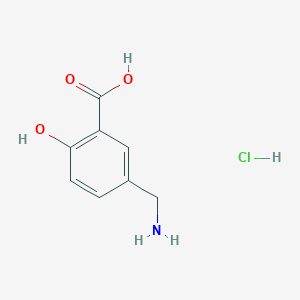 molecular formula C8H10ClNO3 B1514490 5-(Aminomethyl)-2-hydroxybenzoic acid hydrochloride CAS No. 33242-33-0