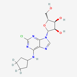 molecular formula C15H20ClN5O4 B15144919 2-Chloro-N6-cyclopentyl-d4 Adenosine 