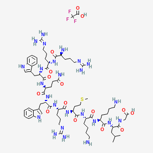 molecular formula C72H114F3N25O15S B15144929 Lactoferricin B (4-14), bovine (TFA) 