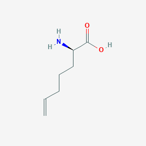 molecular formula C7H13NO2 B1514495 6-Heptenoic acid, 2-amino-, (2R)- 