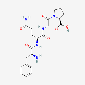 molecular formula C21H29N5O6 B1514496 L-Phenylalanyl-L-glutaminylglycyl-L-proline CAS No. 320350-35-4