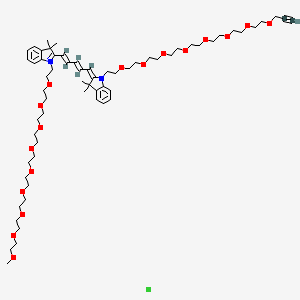 molecular formula C63H99ClN2O17 B15144963 N-(m-PEG9)-N'-(propargyl-PEG8)-Cy5 