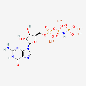 Guanosine-5'-[beta,gamma-imido]triphosphate tetralithium salt