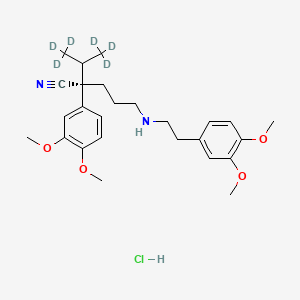 molecular formula C26H37ClN2O4 B15145003 (S)-Nor-Verapamil-d6 