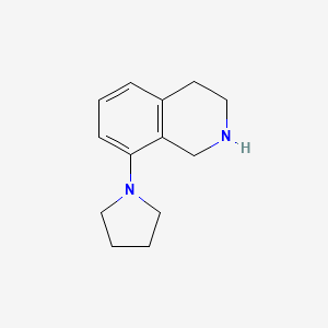 molecular formula C13H18N2 B15145029 8-(Pyrrolidin-1-yl)-1,2,3,4-tetrahydroisoquinoline 