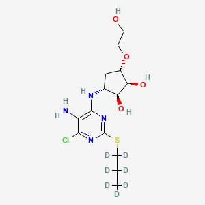 molecular formula C14H23ClN4O4S B15145045 Ticagrelor impurity 2-d7 