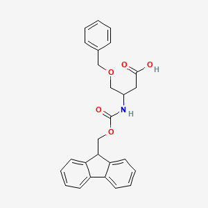 4-(benzyloxy)-3-{[(9H-fluoren-9-ylmethoxy)carbonyl]amino}butanoic acid