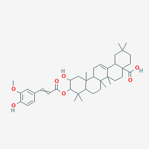 11-Hydroxy-10-[3-(4-hydroxy-3-methoxyphenyl)prop-2-enoyloxy]-2,2,6a,6b,9,9,12a-heptamethyl-1,3,4,5,6,6a,7,8,8a,10,11,12,13,14b-tetradecahydropicene-4a-carboxylic acid