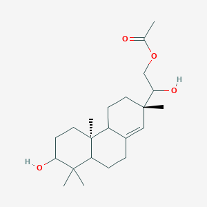 1,2-Ethanediol,1-[(2S,4aR,4bS,7R,8aS)-2,3,4,4a,4b,5,6,7,8,8a,9,10-dodecahydro-7-hydroxy-2,4b,8,8-tetramethyl-2-phenanthrenyl]-,2-acetate,(1R)-