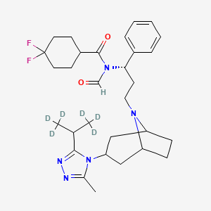 molecular formula C30H41F2N5O2 B15145129 N-Formyl Maraviroc-d6 