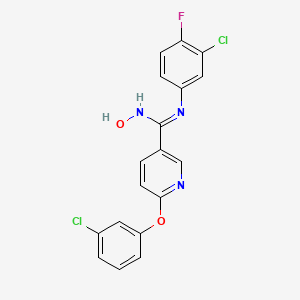 molecular formula C18H12Cl2FN3O2 B15145173 Ido1-IN-14 