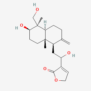 4-[2-[(1R,4aS,5R,6R,8aS)-6-hydroxy-5-(hydroxymethyl)-5,8a-dimethyl-2-methylidene-3,4,4a,6,7,8-hexahydro-1H-naphthalen-1-yl]-1-hydroxyethyl]-2H-furan-5-one