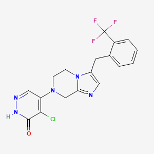 molecular formula C18H15ClF3N5O B15145213 Trpc5-IN-3 