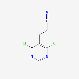 3-(4,6-Dichloropyrimidin-5-yl)propanenitrile