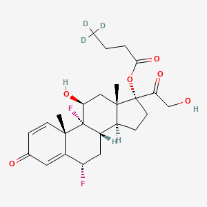 molecular formula C25H32F2O6 B15145225 21-Desacetyl Difluprednate-d3 