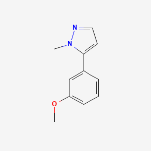molecular formula C11H12N2O B1514524 5-(3-甲氧基苯基)-1-甲基-1H-吡唑 CAS No. 144026-75-5