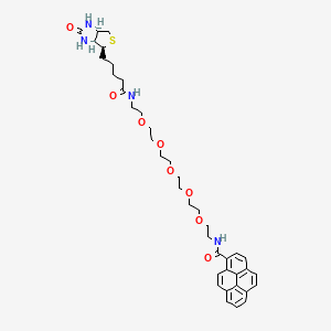 molecular formula C39H50N4O8S B15145244 Pyrene-PEG5-biotin 