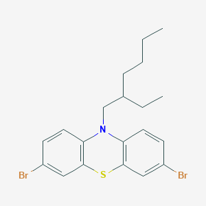 molecular formula C20H23Br2NS B1514525 3,7-Dibromo-10-(2-ethylhexyl)-10H-phenothiazine CAS No. 264263-98-1