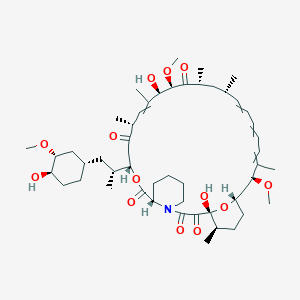 molecular formula C51H79NO13 B15145257 (1R,9S,12S,15R,18R,19R,21R,23S,30S,32S,35R)-1,18-dihydroxy-12-[(2R)-1-[(1S,3R,4R)-4-hydroxy-3-methoxycyclohexyl]propan-2-yl]-19,30-dimethoxy-15,17,21,23,29,35-hexamethyl-11,36-dioxa-4-azatricyclo[30.3.1.04,9]hexatriaconta-16,24,26,28-tetraene-2,3,10,14,20-pentone 