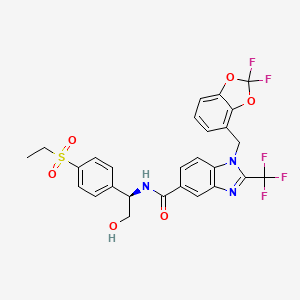 molecular formula C27H22F5N3O6S B15145258 ROR|At modulator 5 