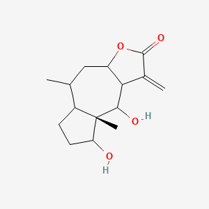 (3aS,4S,4aS,5S,7aS,8R,9aS)-Decahydro-4,5-dihydroxy-4a,8-dimethyl-3-methyleneazuleno[6,5-b]furan-2(3H)-one