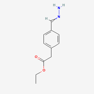 Ethyl [4-(hydrazinylidenemethyl)phenyl]acetate