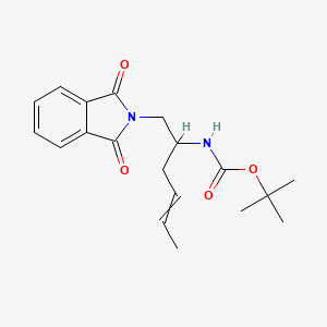 tert-butyl N-[1-(1,3-dioxoisoindol-2-yl)hex-4-en-2-yl]carbamate