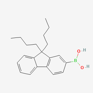 molecular formula C21H27BO2 B1514540 (9,9-Dibutyl-9H-fluoren-2-YL)boronic acid CAS No. 400607-56-9
