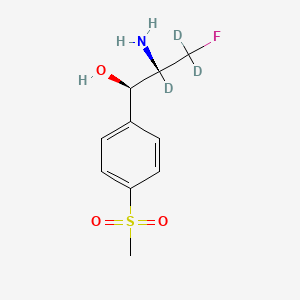 molecular formula C10H14FNO3S B15145415 ent-Florfenicol Amine-d3 